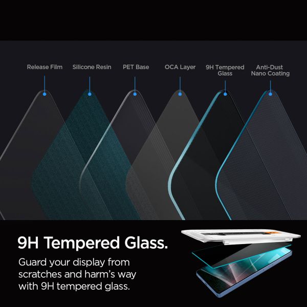 Spigen GLAStR Privacy EZ Fit Screenprotector + Applicator Samsung Galaxy S25 Ultra