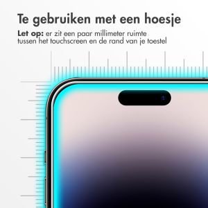 Accezz Gehard Glas Screenprotector iPhone 15 Plus / 15 Pro Max / 16 Plus