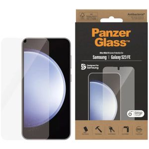 PanzerGlass Ultra-Wide Fit Anti-Bacterial Screenprotector incl. applicator Samsung Galaxy S23 FE