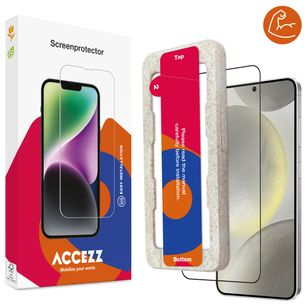 Accezz Triple Strong Full Cover Glas Screenprotector met applicator Samsung Galaxy S24 - Transparant