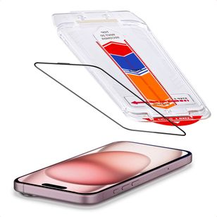 Accezz Gehard Glas Screenprotector + Applicator iPhone 16 / 15