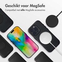 Accezz Echt leren hoesje + MagSafe Wallet Apple iPhone 16 Pro Max - Onyx Black