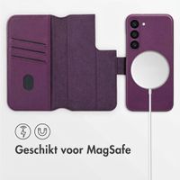 Accezz Leather Bookcase 2-in-1 met MagSafe Samsung Galaxy S23 - Heath Purple