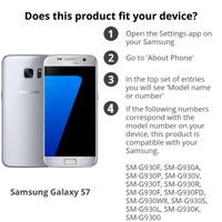 Accezz Wallet Softcase Bookcase Samsung Galaxy S7 - Zwart