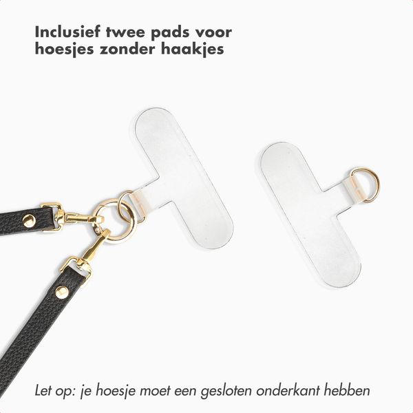 Selencia Crossbody telefoonkoord - Zwart