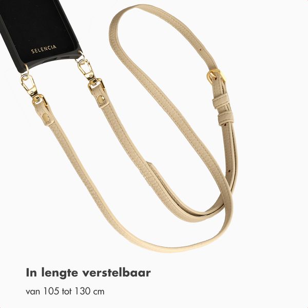 Selencia Crossbody telefoonkoord - Beige
