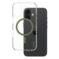 CARE by PanzerGlass Urban Combat Case MagSafe Apple iPhone 16 - Transparant / Groen