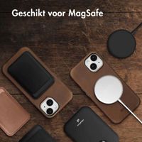 Accezz Vintage Leather Magsafe Backcover Apple iPhone 15 - Rustic Brown
