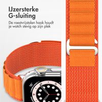 Accezz Nylon Alpine bandje Apple Watch | 44/45/46/49 mm - Oranje