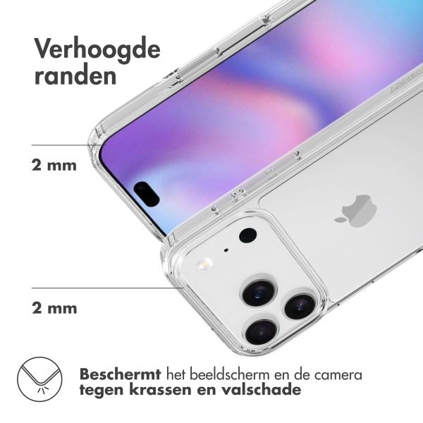 Accezz Xtreme Impact Backcover Apple iPhone 17 Pro - Transparant