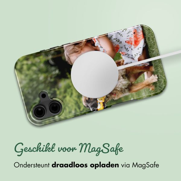 Ontwerp je eigen tough case met MagSafe Apple iPhone 16 - Zwart