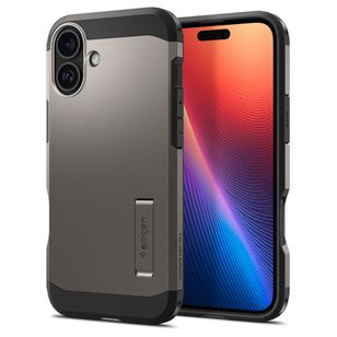 Spigen Tough Armor Backcover MagSafe Apple iPhone 16 - Gunmetal