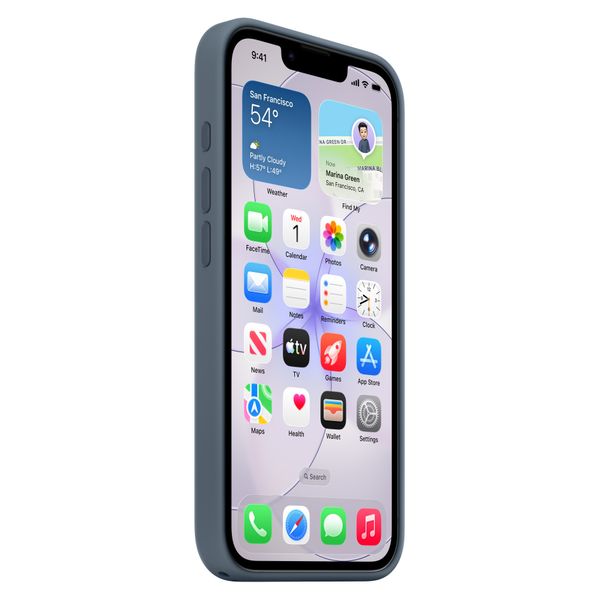 Apple Siliconenhoesje met MagSafe Apple iPhone 17e - Anchor Blue