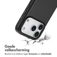 Accezz Echt leren hoesje + MagSafe Wallet Apple iPhone 17 Pro - Onyx Black