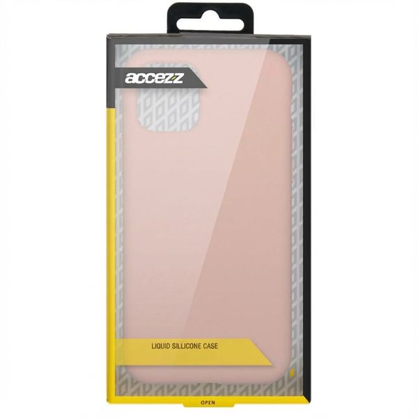 Accezz Liquid Silicone Backcover Apple iPhone 11 Pro - Roze