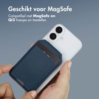 Accezz Leren Wallet met standaard voor MagSafe - Nightfall Blue