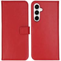 Selencia Echt Lederen Bookcase Samsung Galaxy A55 - Rood