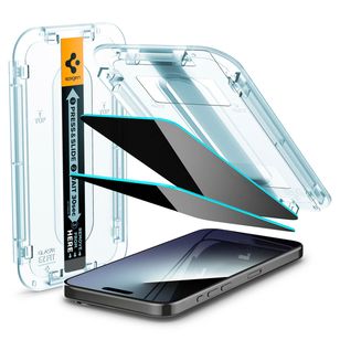 Spigen GLAStR Privacy EZ Fit Screenprotector + Applicator Apple iPhone 15 Pro Max