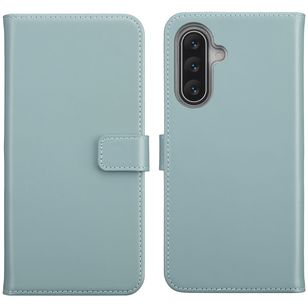 Selencia Echt Leren Bookcase Samsung Galaxy A17 - Lichtblauw