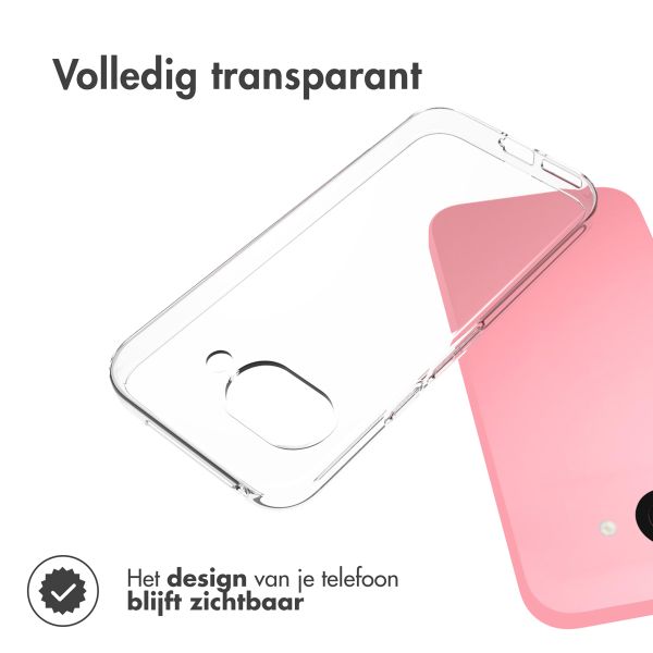 Accezz Clear Backcover Google Pixel 9a - Transparant