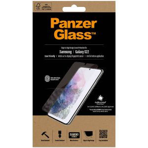 PanzerGlass Anti-Bacterial Case Friendly Screenprotector Samsung Galaxy S22 - Zwart