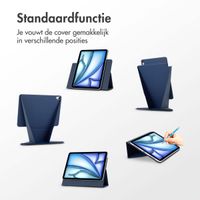 Accezz High Stand tablet case Apple iPad Air 11 inch (2025) M3 / (2024) M2 / Air 5 (2022) / Air 4 (2020) - Donkerblauw