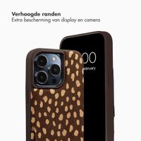 Selencia Nova Real Leather Backcover met Koord en Pashouder Apple iPhone 14 Pro - Fawn Chic