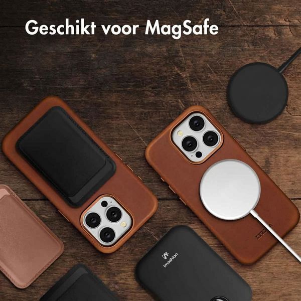 Accezz Vintage Leather Magsafe Backcover Apple iPhone 15 Pro - Tabacco Cognac