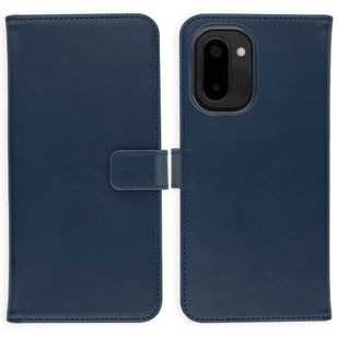 Selencia Echt Leren Bookcase OnePlus 15R - Donkerblauw