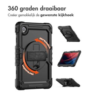 Accezz Rugged Backcover Shoulder Strap Lenovo Tab M11 - Zwart