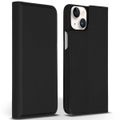 Accezz Premium Leather Slim Bookcase iPhone 14 Plus - Zwart