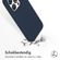 Accezz Liquid Silicone Backcover met MagSafe iPhone 15 Pro - Donkerblauw