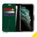 Accezz Wallet Softcase Bookcase iPhone 12 (Pro) - Groen