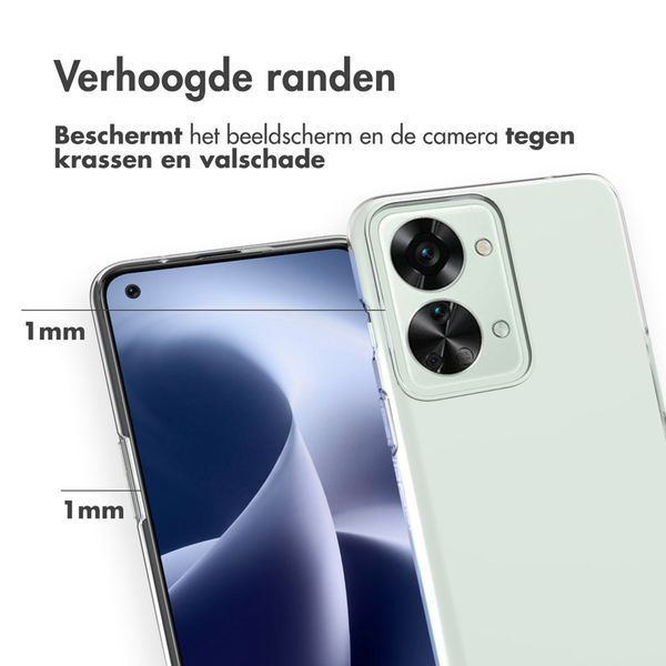 Accezz Clear Backcover OnePlus Nord 2T - Transparant