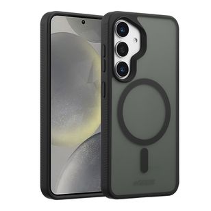 Accezz Rugged Frosted MagSafe Backcover Samsung Galaxy S25 - Zwart