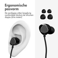 Accezz In-ear oordopjes - Bedrade oordopjes - AUX / 3,5 mm Jack aansluiting - Zwart