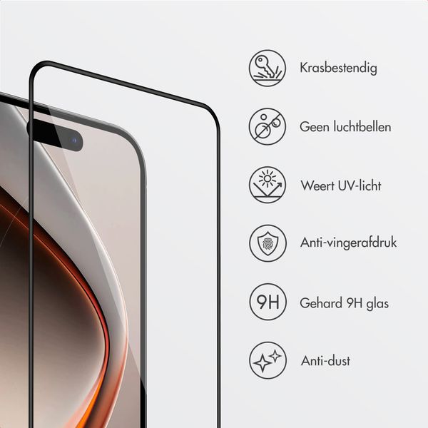 Accezz Gehard Glas Screenprotector + Applicator Apple iPhone Ultra