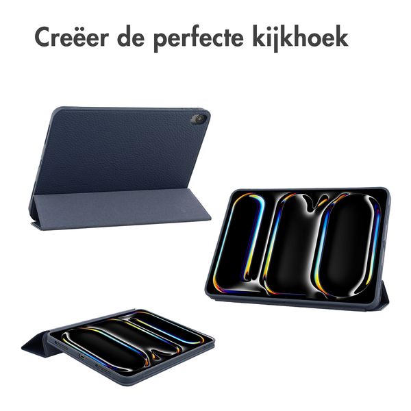 Accezz Trifold Bookcase Apple iPad Air 11 inch (2025) M3 / (2024) M2 - Donkerblauw