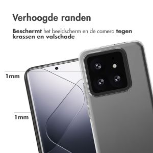 Accezz Clear Backcover Xiaomi 14 Pro - Transparant