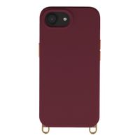 Selencia Rivièra MagSafe Backcover met afneembare haakjes Apple iPhone 17e / 16e - Bold Burgundy