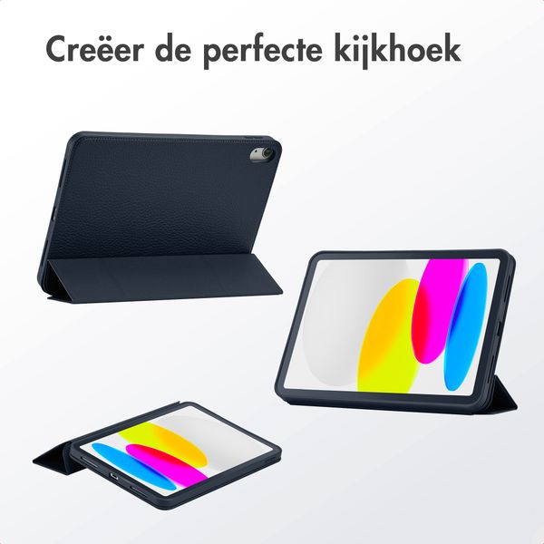 Accezz Trifold Bookcase Apple iPad 11 (2025) 11 inch A16 / iPad 10 (2022) 10.9 inch - Blauw