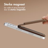 Accezz Leren Wallet met standaard voor MagSafe - Coffee Brown