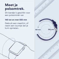Accezz Steel Band Samsung Galaxy Watch 4 / 5 / 6 / 7 / FE (20 mm) - Zwart