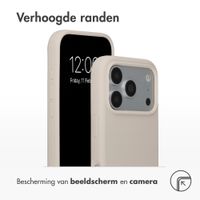 Accezz Liquid Silicone Backcover met MagSafe Apple iPhone 18 Pro Max / 17 Pro Max - Stone
