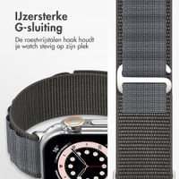 Accezz Nylon Alpine bandje Apple Watch | 44/45/46/49 mm - Dark Grey