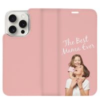 Ontwerp je eigen Compact gel bookcase hoes Apple iPhone 15 Pro Max - Wit