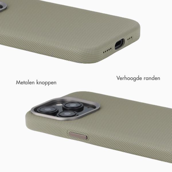 Accezz Mesh Backcover met MagSafe Apple iPhone 16 Pro - Donkergrijs
