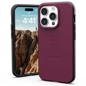 UAG Civilian Backcover MagSafe iPhone 15 Pro - Bordeaux