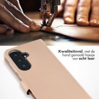 Selencia Echt Leren Bookcase Samsung Galaxy A57 (5G) - Lichtroze