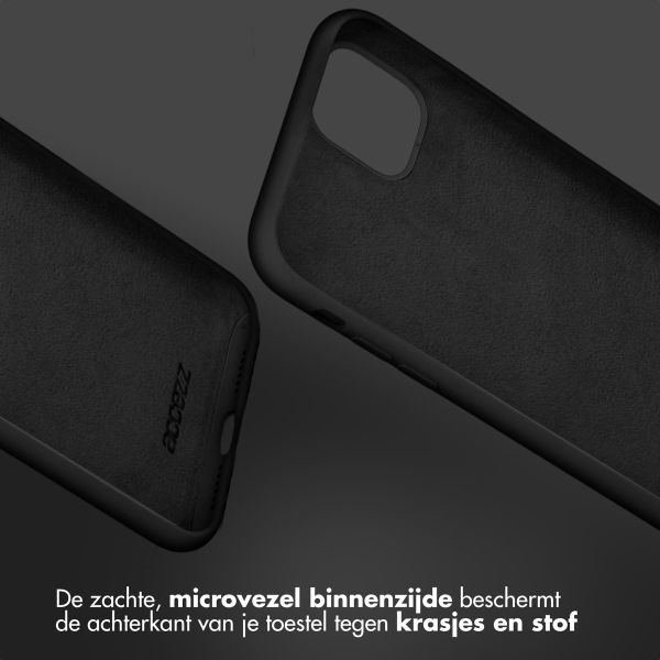 Accezz Liquid Silicone Backcover Samsung Galaxy A56 - Zwart